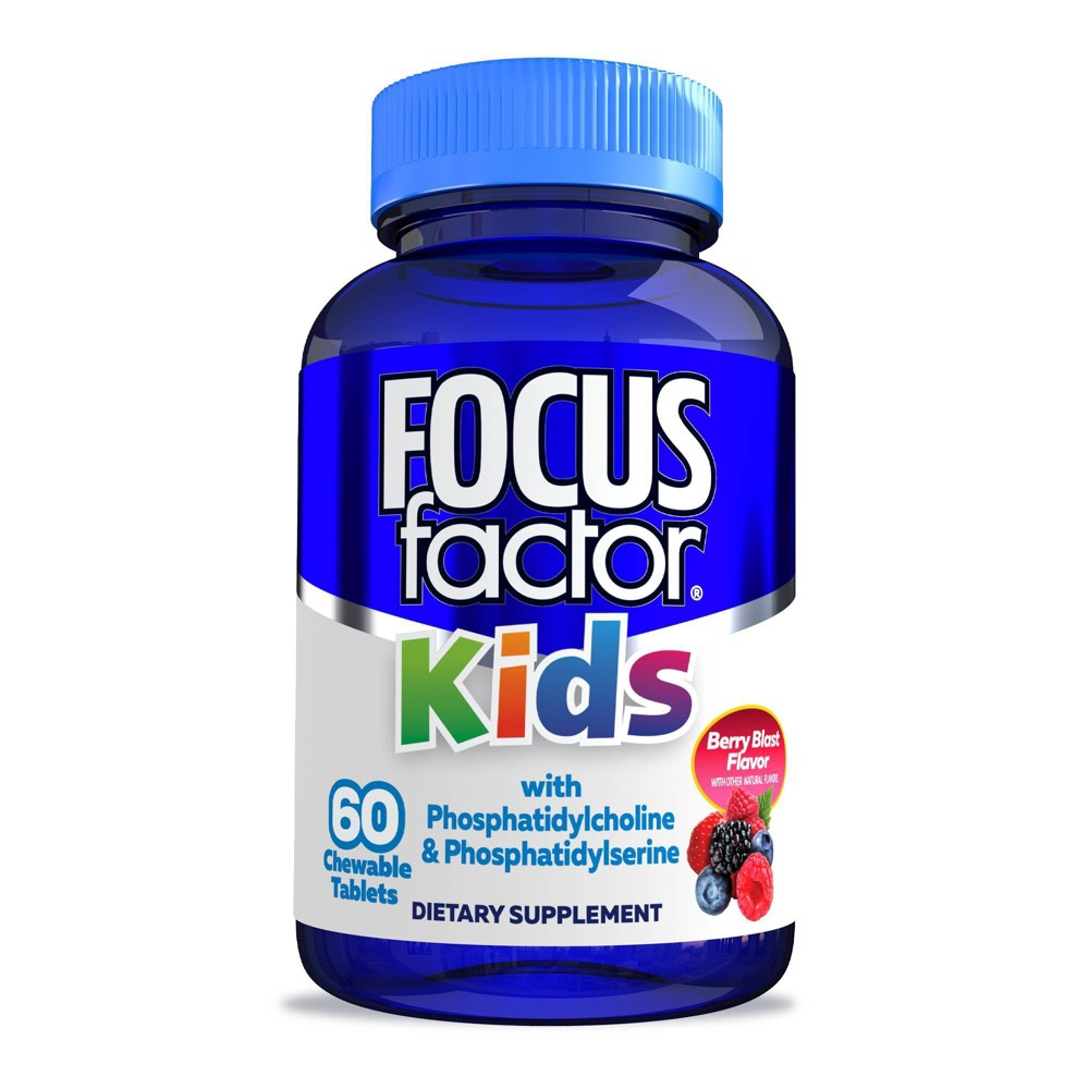 Focus Factor For Kids Berry Blast - 60 Chewable Wafers