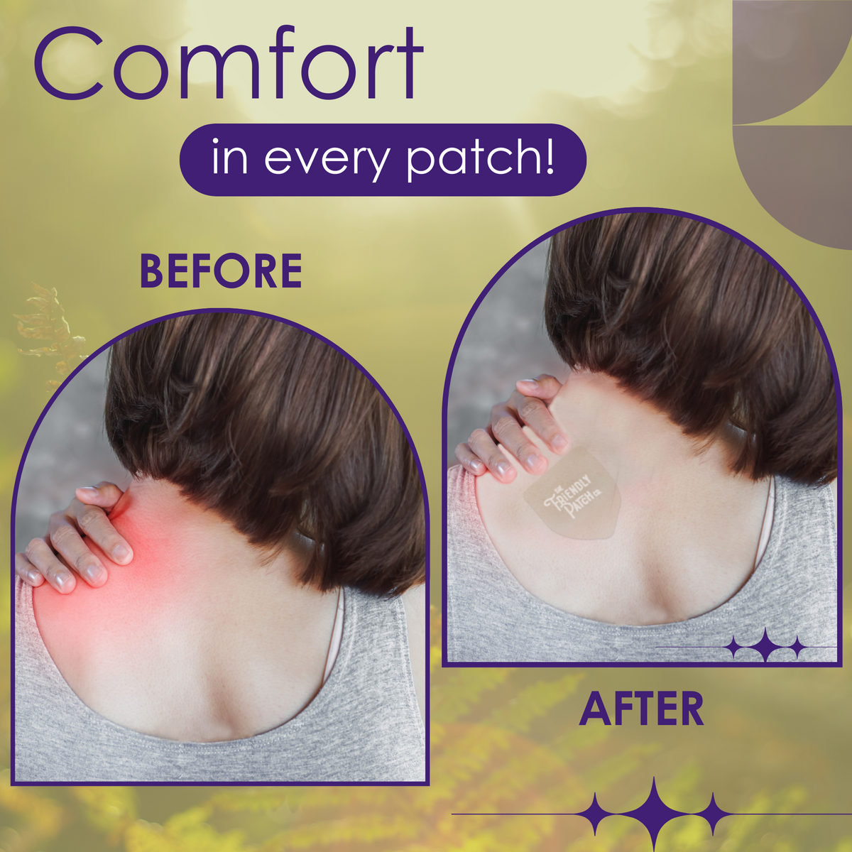 Relief Day Pain Patches: Sustained Arnica & Willow Bark Patches - 8 pack