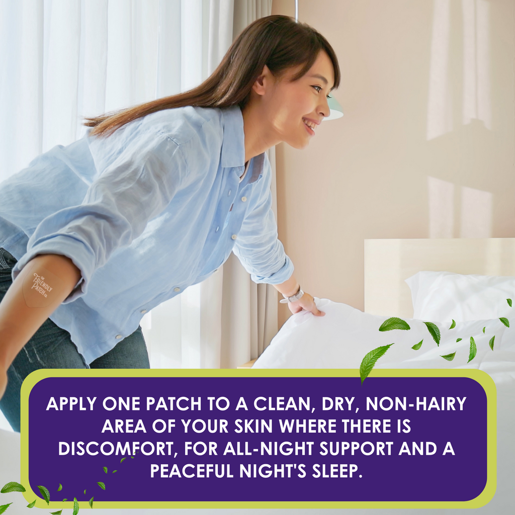 Relief Night Pain Patches: Arnica & Melatonin for Soreness & Sleep - 8 Pack