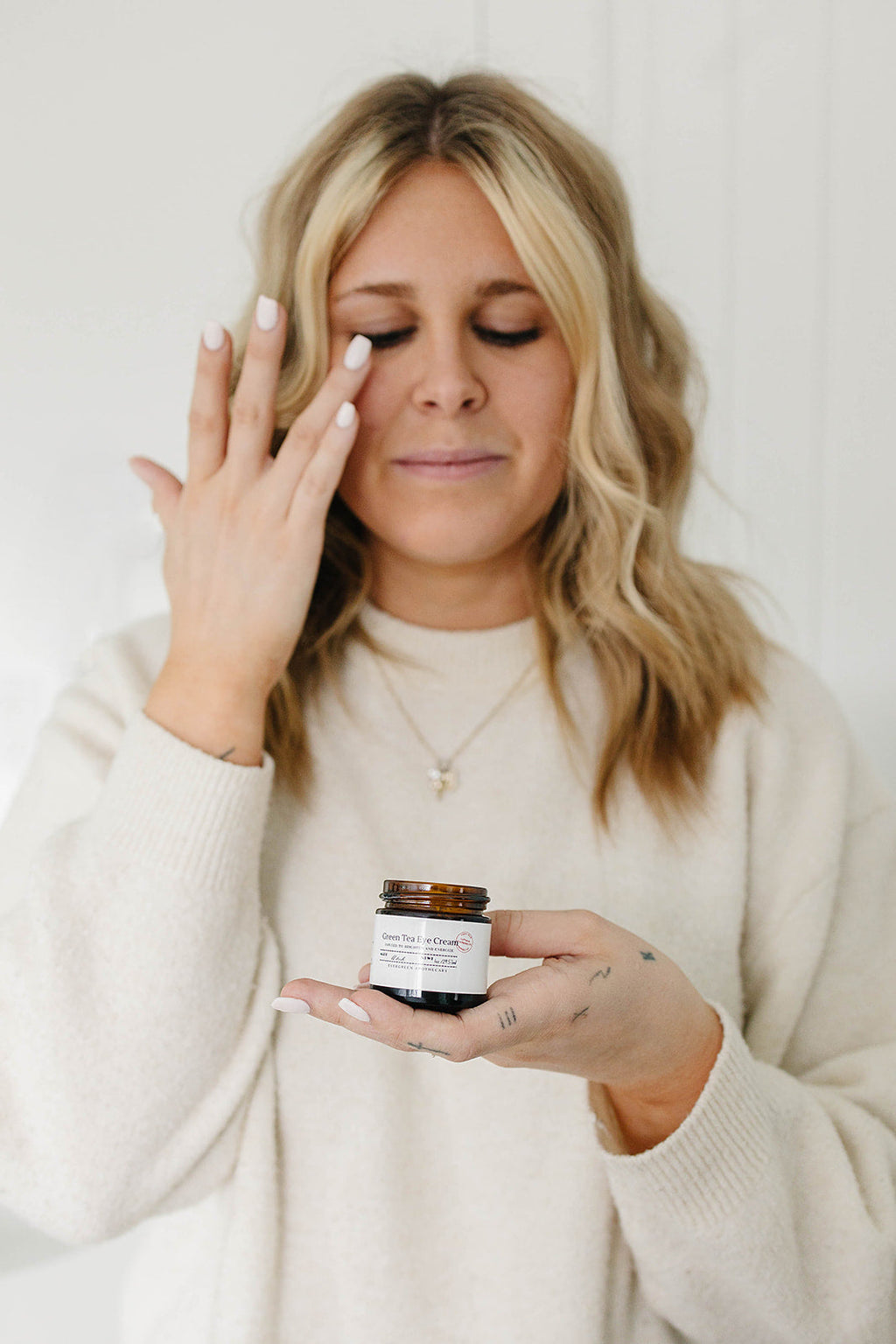 Green Tea Eye Cream made with Tallow