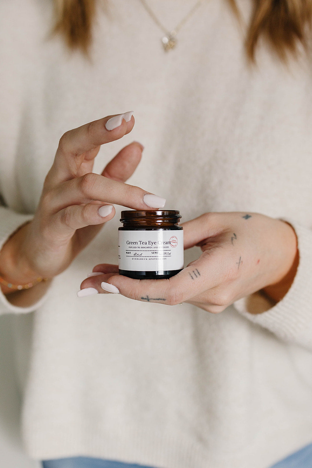 Green Tea Eye Cream made with Tallow