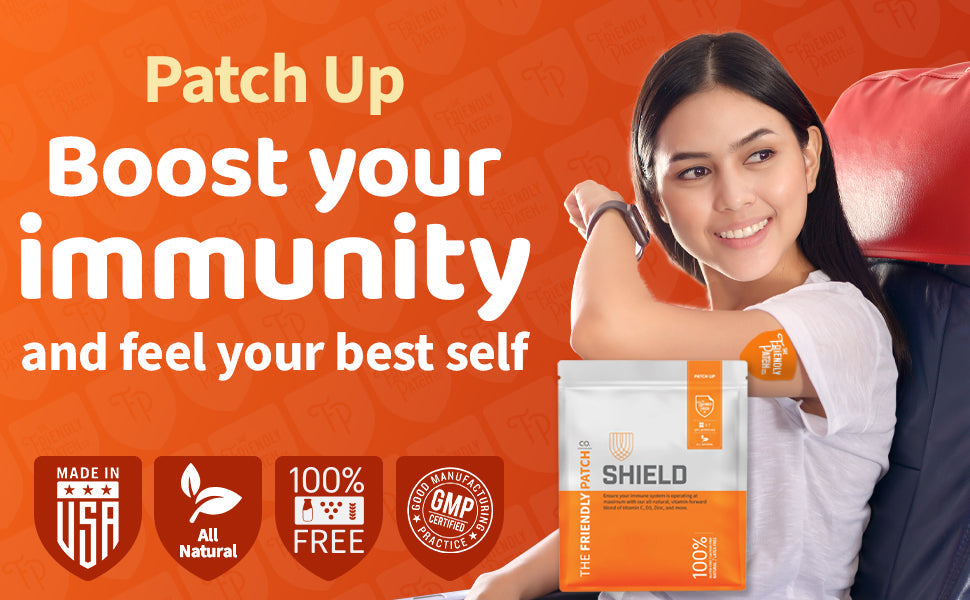Shield Wellness: 12-Hour High-Potency Immunity Patches - 8 Pack