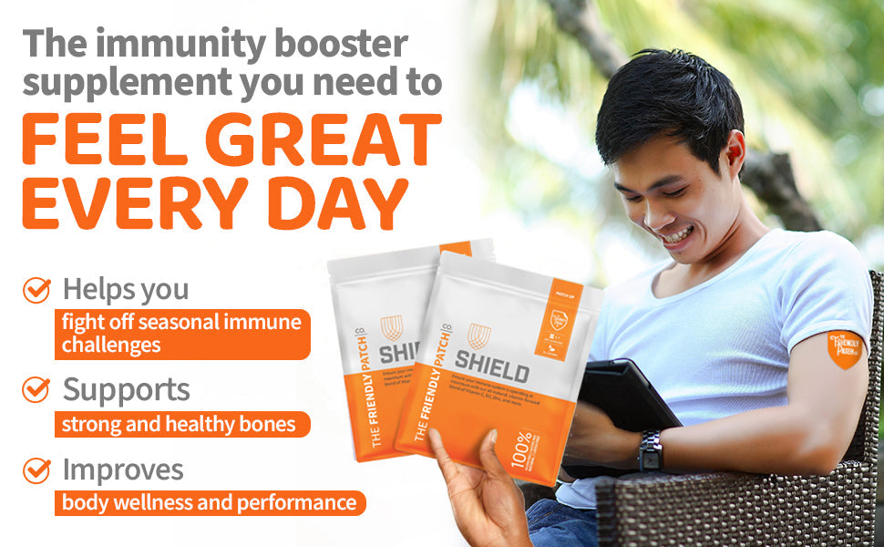 Shield Wellness: 12-Hour High-Potency Immunity Patches - 8 Pack