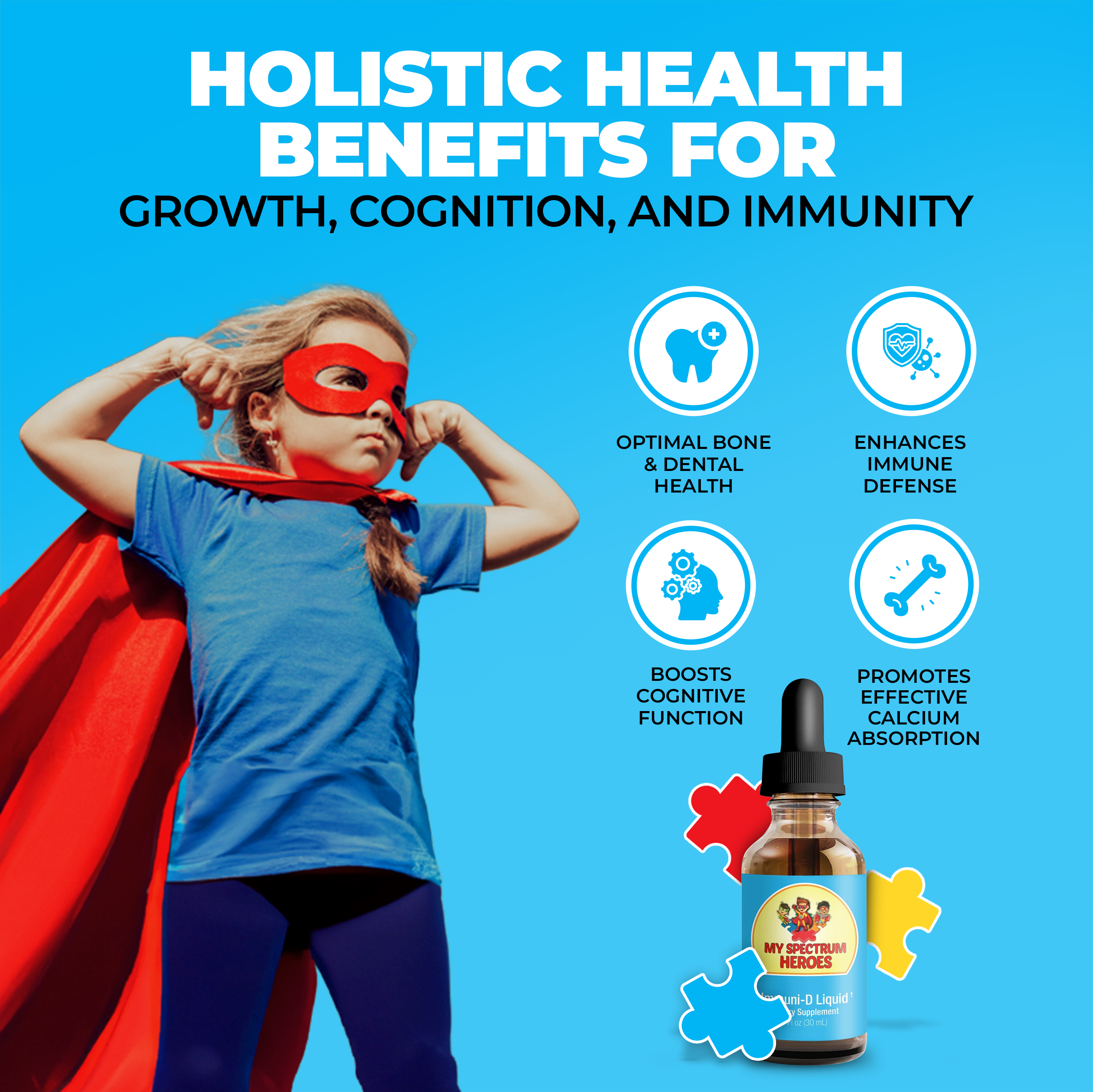 Immuni-D Liquid – Kids Vitamin D3 Drops