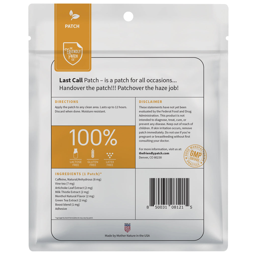 Last Call: High-Potency DHM & Milk Thistle Recovery Patches 28-Day - 28 Pack