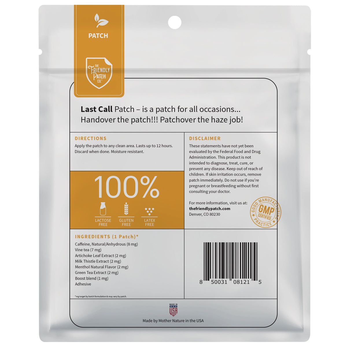 Last Call: High-Potency DHM & Milk Thistle Recovery Patches 28-Day - 28 Pack