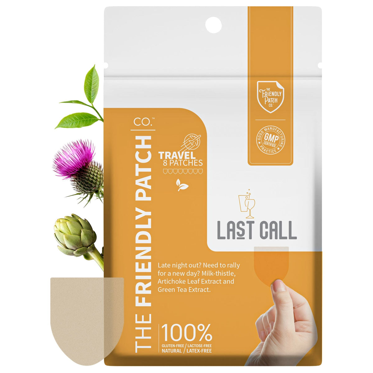 Last Call Patches: DHM & Milk Thistle Recovery Hangover Patches - 8 Pack