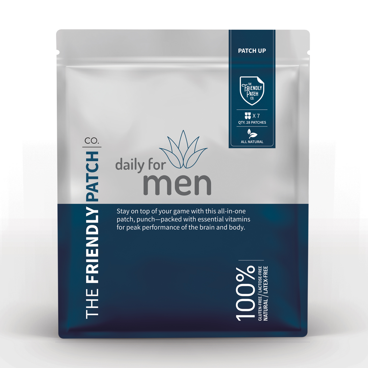 Transdermal Men’s Vitamin Patches: 12-Hour Daily Support - 28 pack