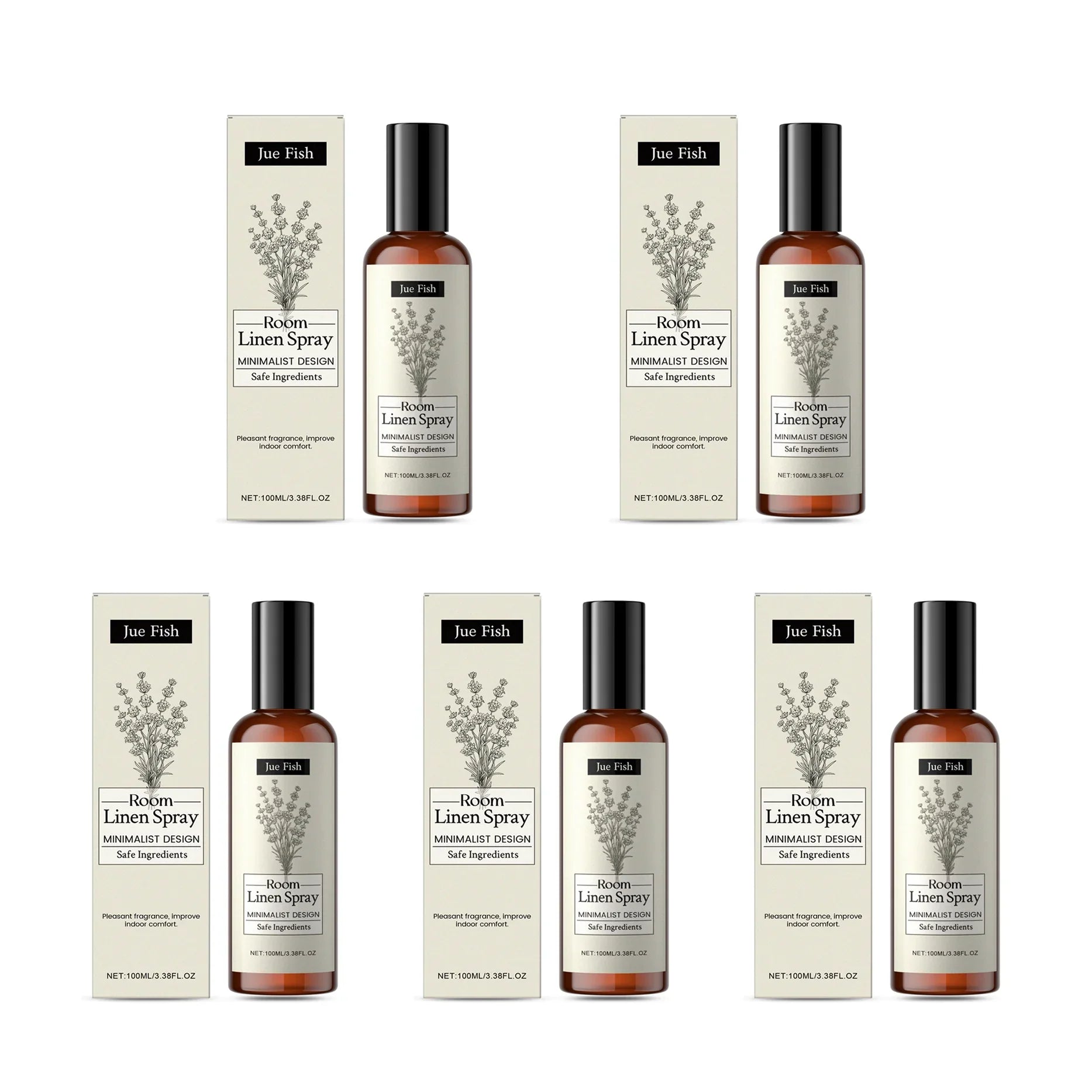 Indoor Lavender Fragrance Spray - Long-Lasting Freshness Improves Indoor Air Quality Household Deodorant And Air Freshener 100ml