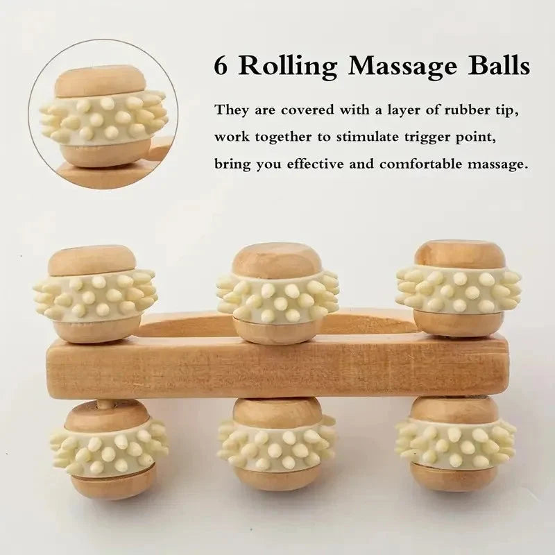 Wooden Massage Roller Tool