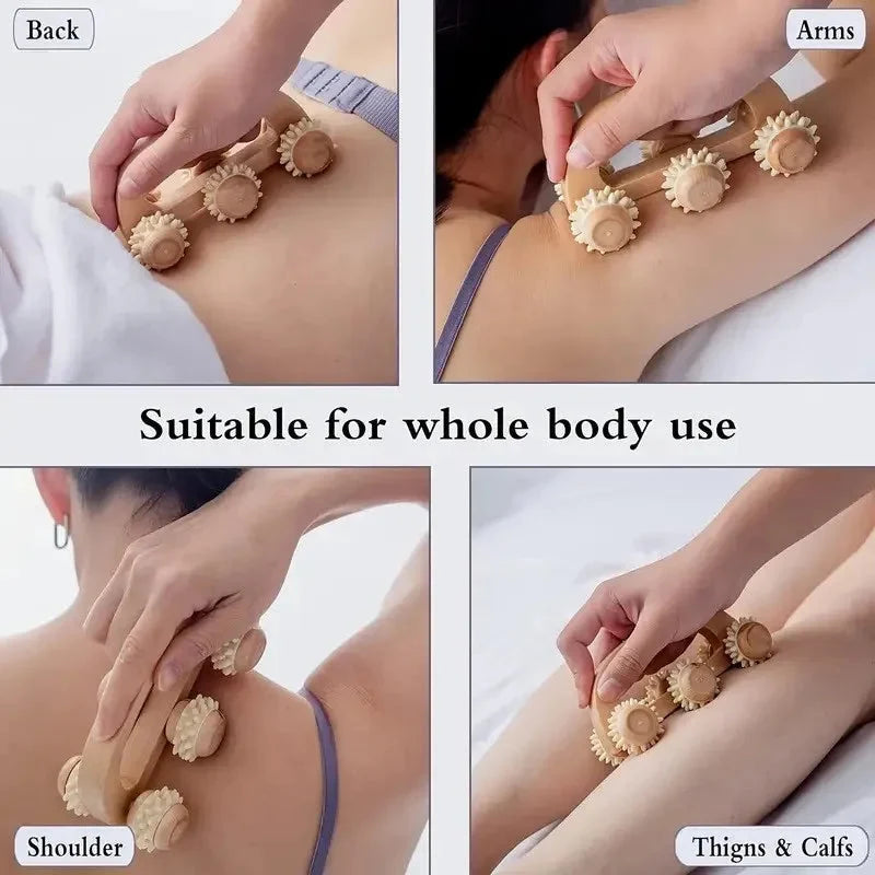 Wooden Massage Roller Tool