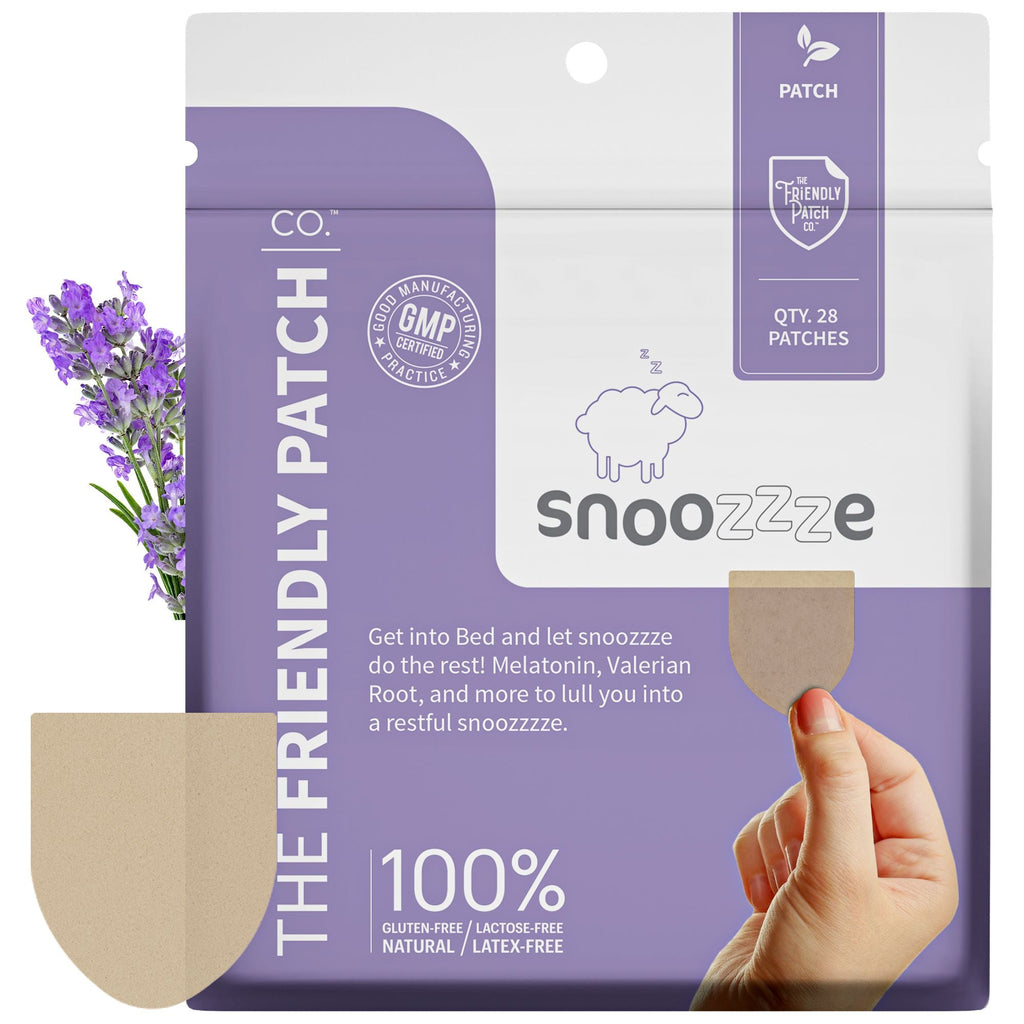 Snooze Sleep Patches: Melatonin, Ashwagandha & Magnesium - 28 Patches