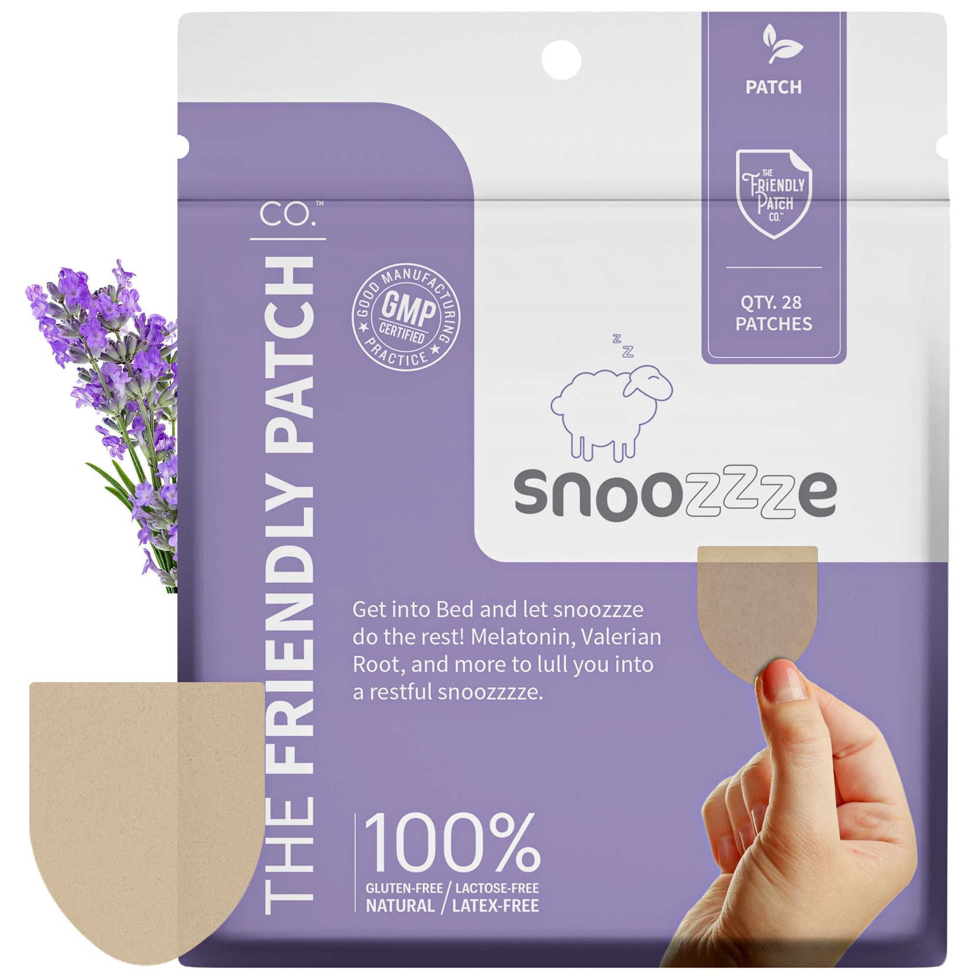 Snooze Sleep Patches: Melatonin, Ashwagandha & Magnesium - 28 Patches
