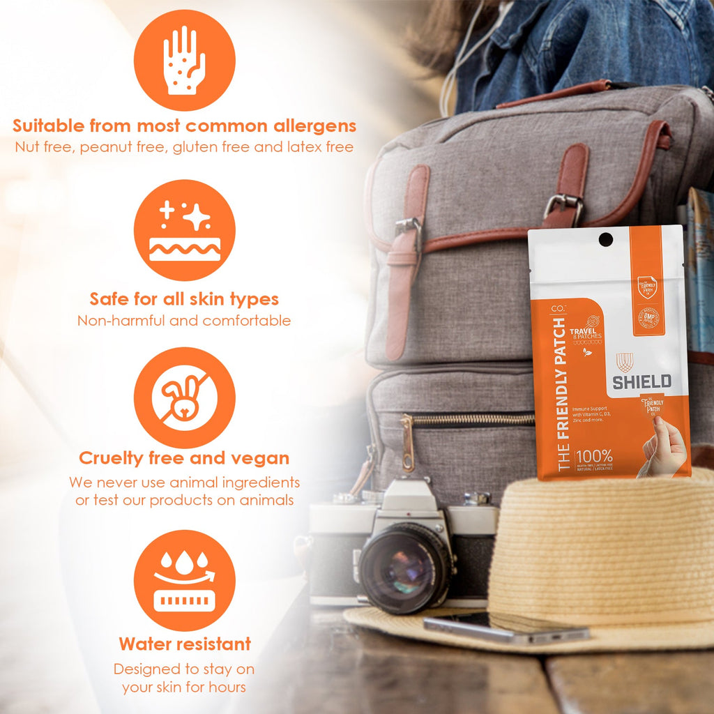 Shield Wellness: 12-Hour High-Potency Immunity Patches - 8 Pack