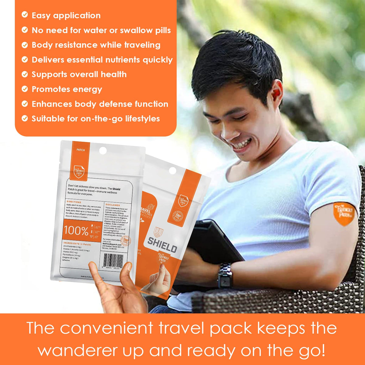 Shield Wellness: 12-Hour High-Potency Immunity Patches - 8 Pack