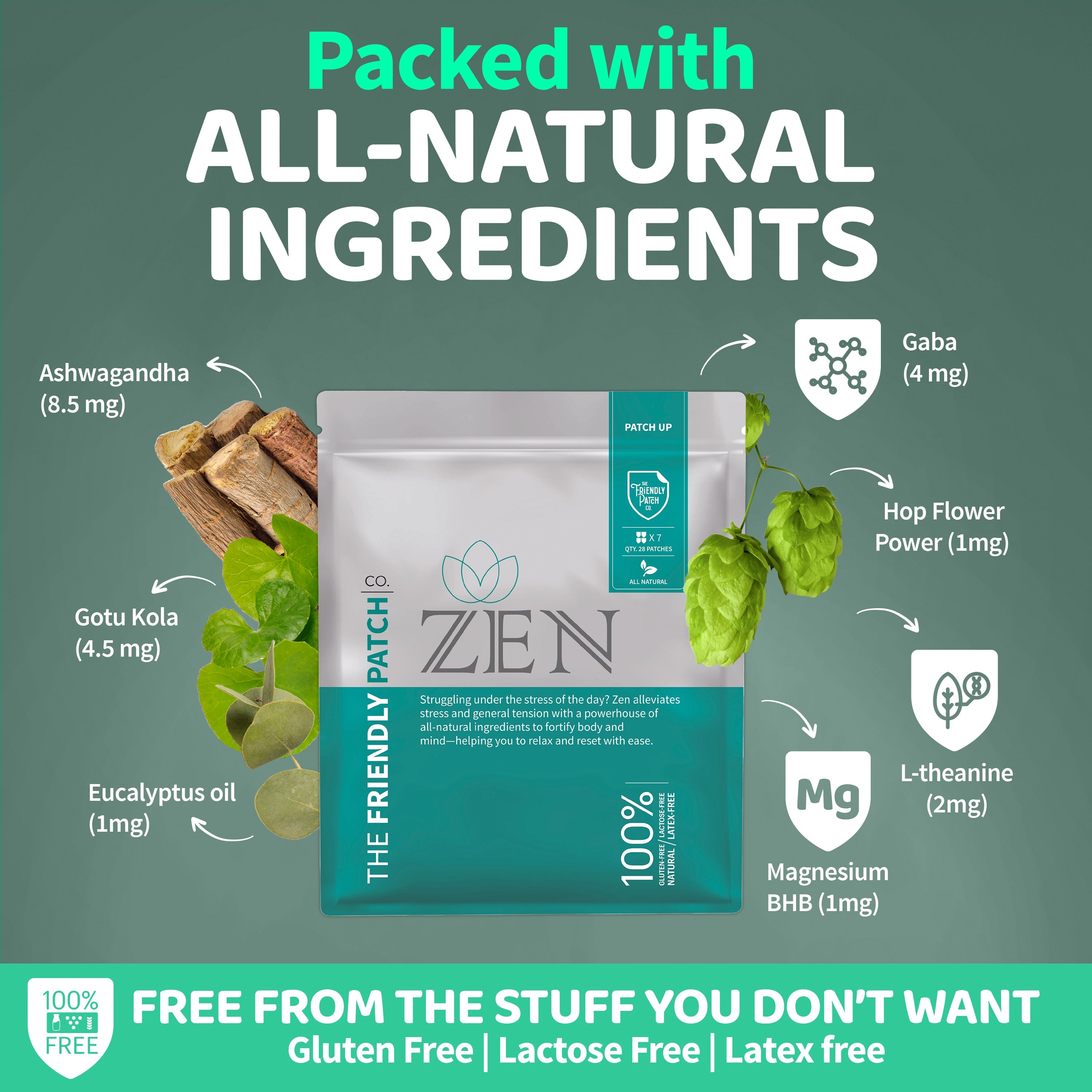 Essentials Vitamin Patches: Boost, Relax, Snooze, Shield - 8 pack
