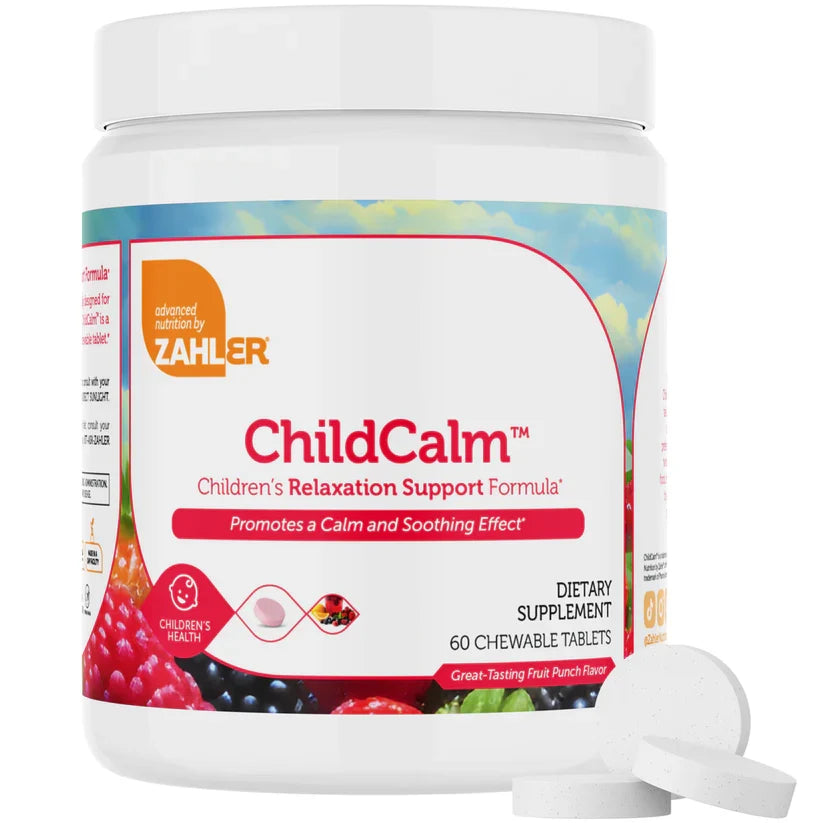 Zahler ChildCalm™ – Children’s Relaxation Support Formula | Promotes a Calm & Soothing Effect | 60 Chewable Tablets