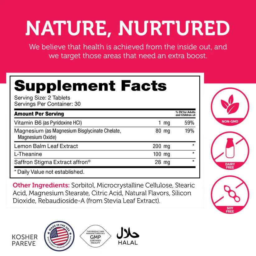 Zahler ChildCalm™ – Children’s Relaxation Support Formula | Promotes a Calm & Soothing Effect | 60 Chewable Tablets