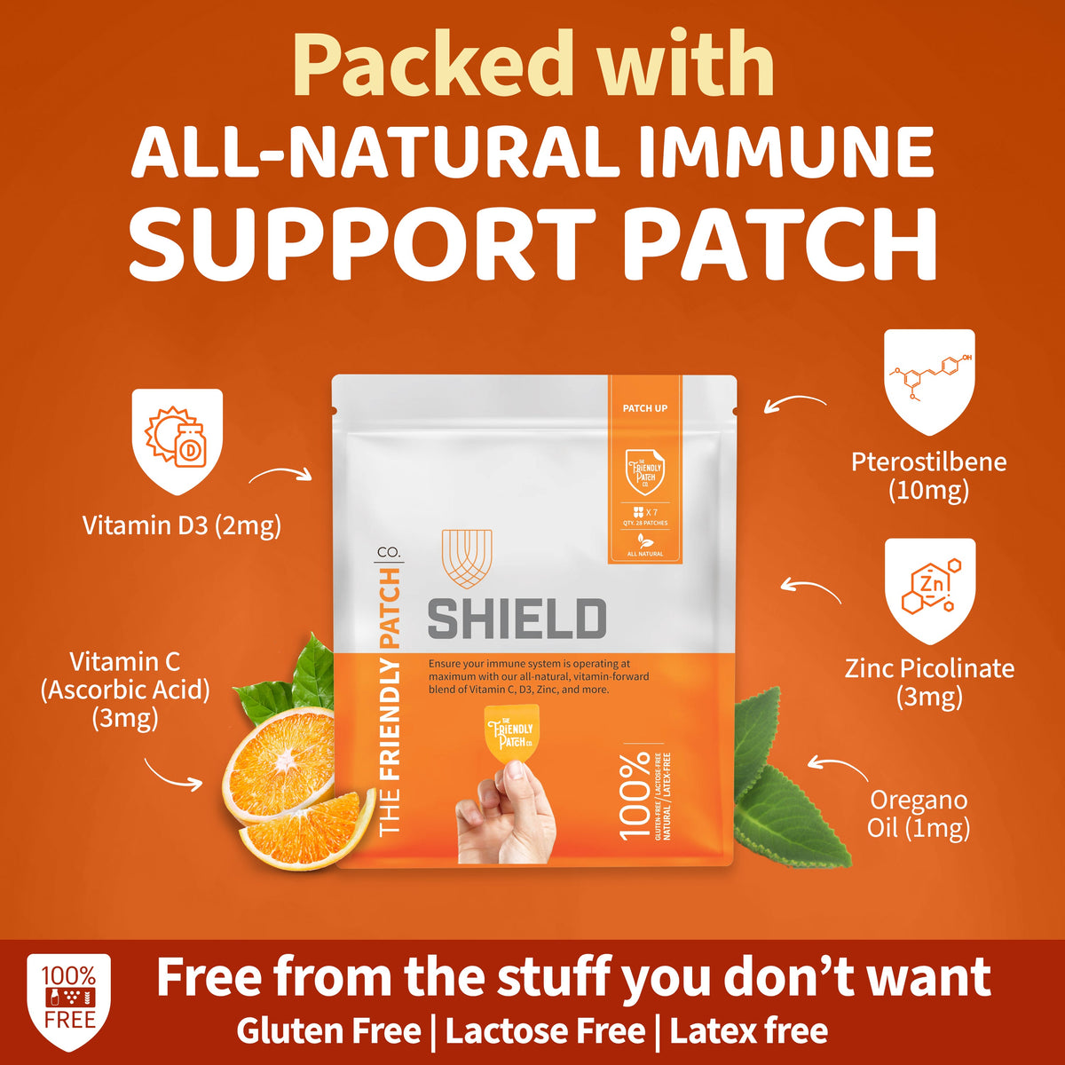 Shield Wellness Patches: Monthly Immunity & Wellness 28 pack