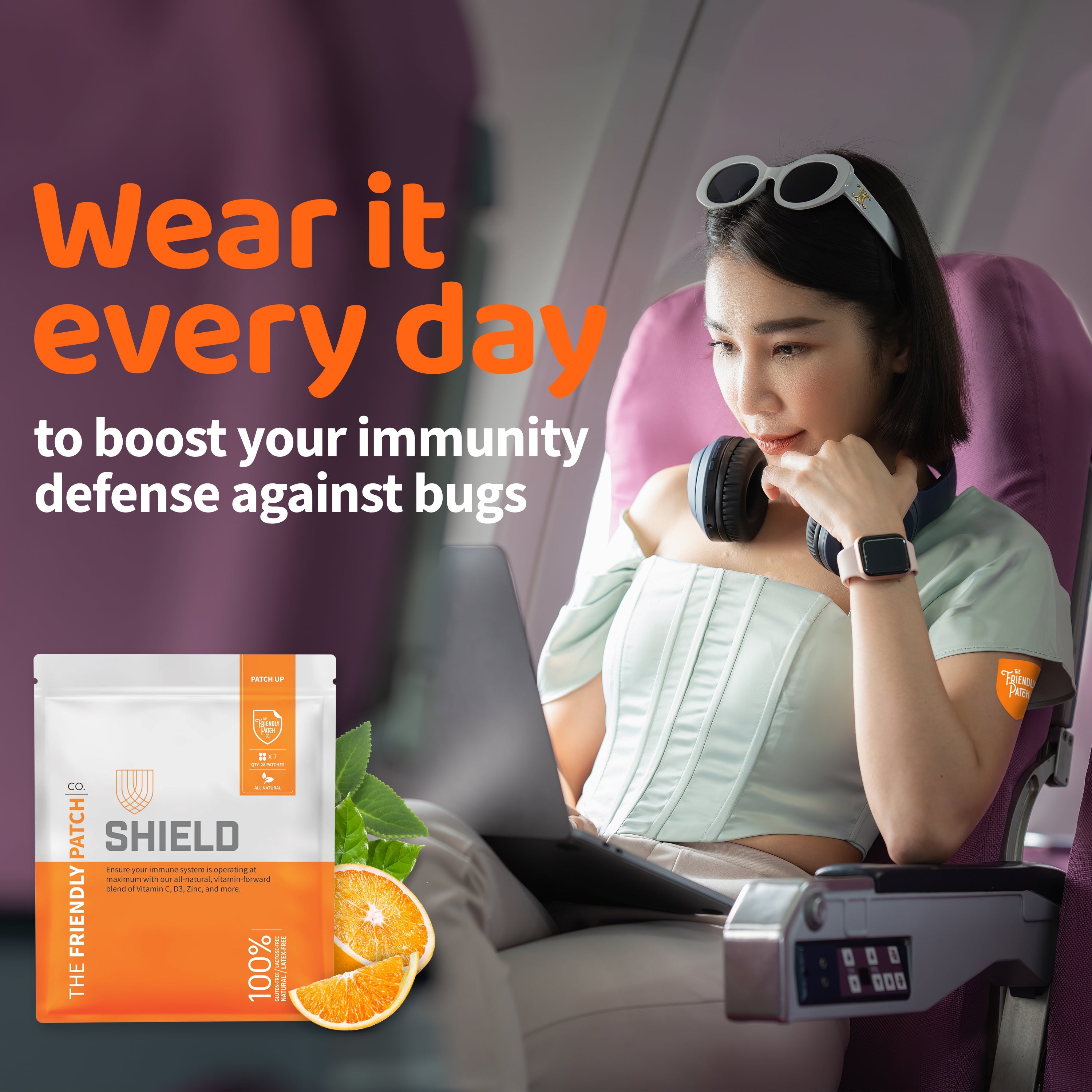 Shield Wellness Patches: Monthly Immunity & Wellness 28 pack