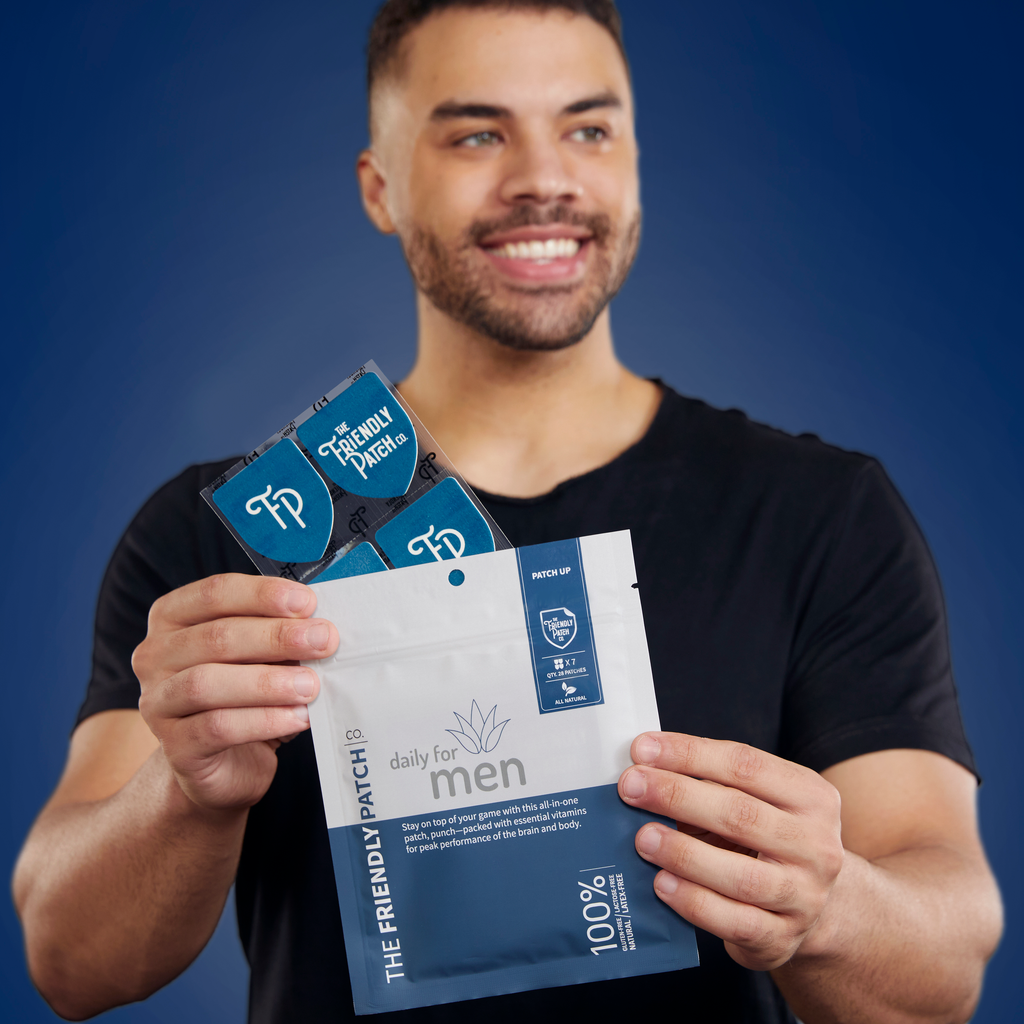 Transdermal Men’s Vitamin Patches: 12-Hour Daily Support - 28 pack
