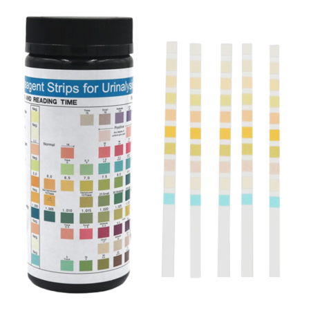 (Bottle) Urinalysis Strips tests 10 parameter, 100 strips/ bottle