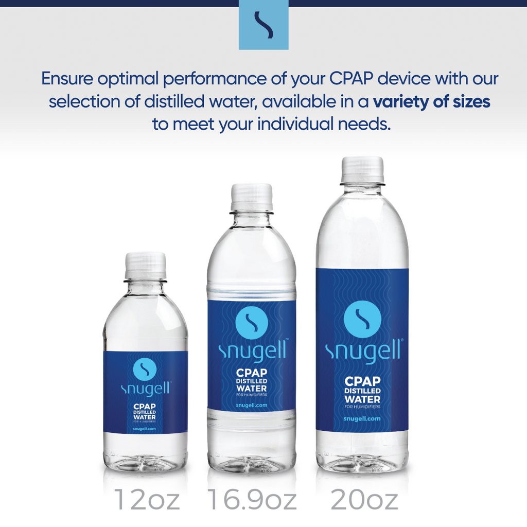 Distilled Water for CPAP Machines (6-Pack, 20 oz)